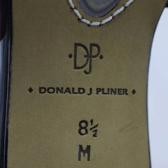 Donald BOW SLIDE ON SANDAL HEELS BLACK SIZE 8.5 M - Picture 5 of 5